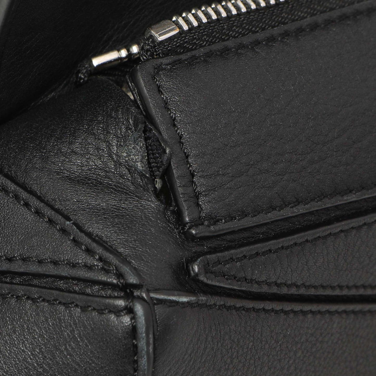 Exclusive Loewe Black Calfskin Medium Puzzle Bag — Alternate View 14