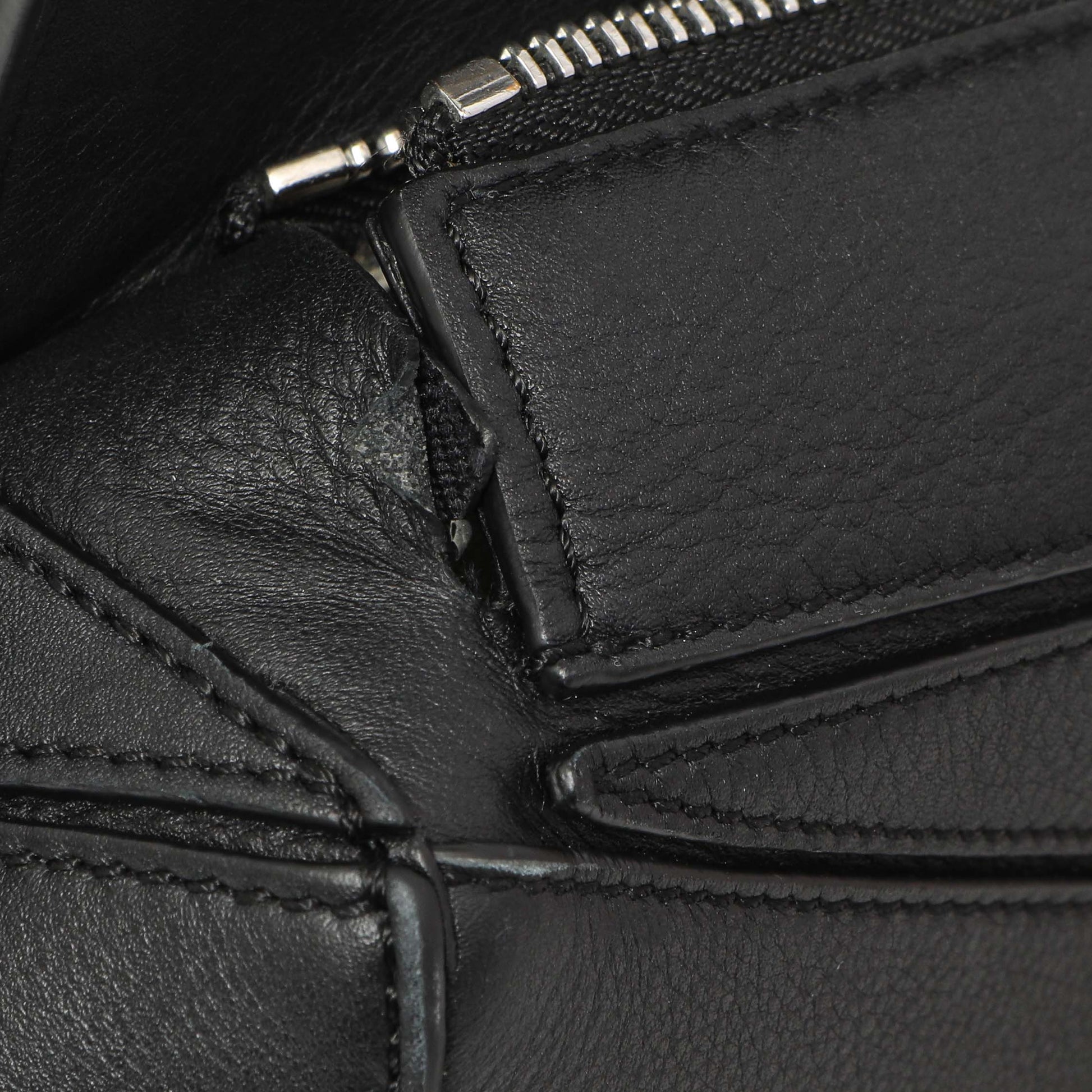 Exclusive Loewe Black Calfskin Medium Puzzle Bag — Alternate View 14