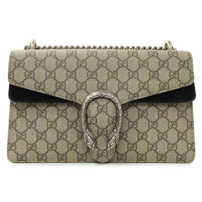 Exclusive Gucci GG Supreme Monogram Small Dionysus Shoulder Bag — Side View