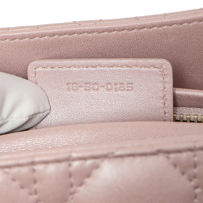 Exclusive Christian Dior Lotus Metallic Lambskin Cannage Medium Lady Dior — Alternate View 10