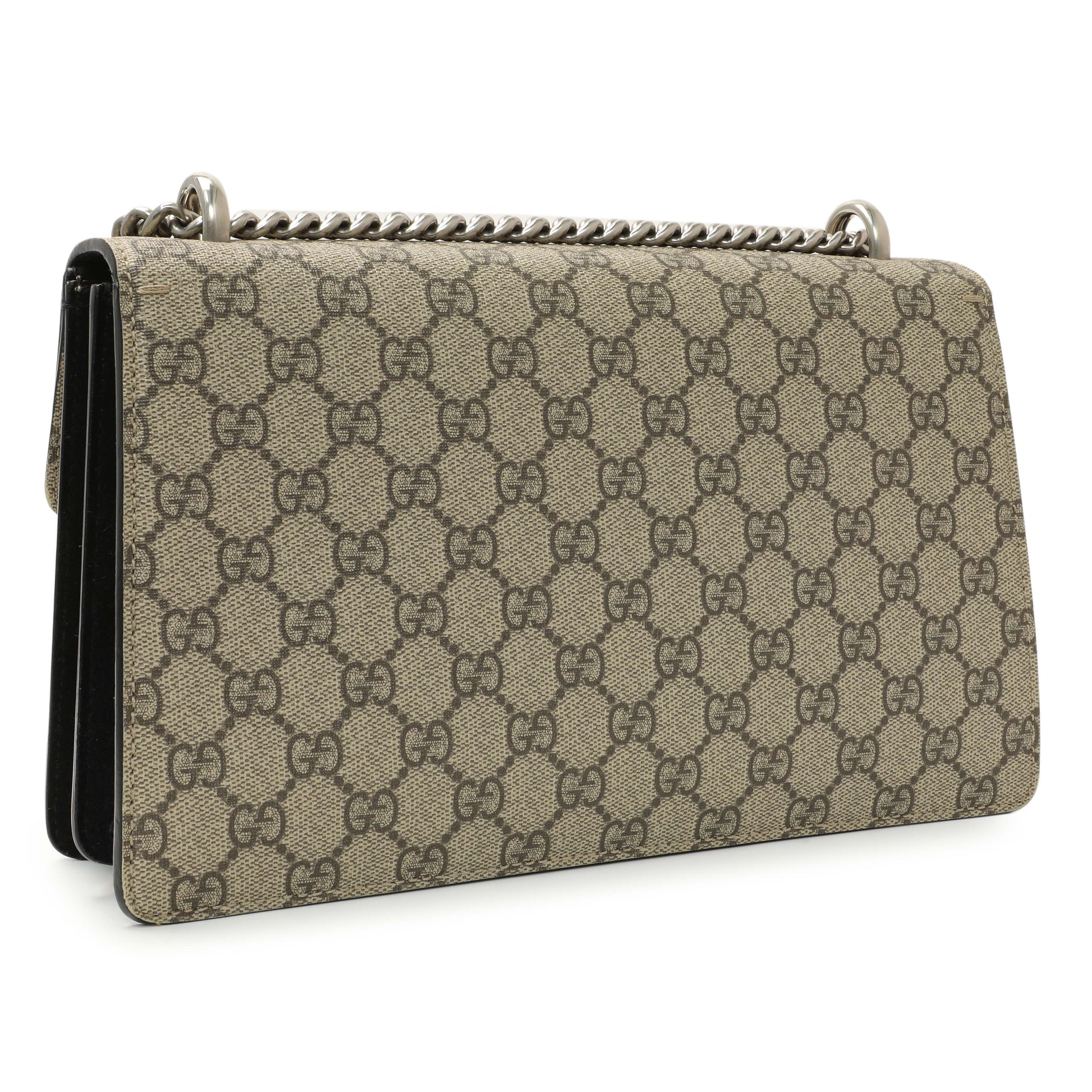 Exclusive Gucci GG Supreme Monogram Small Dionysus Shoulder Bag — Back View