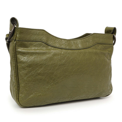 Exclusive Balenciaga Olive Agneau Classic Hip — Side View