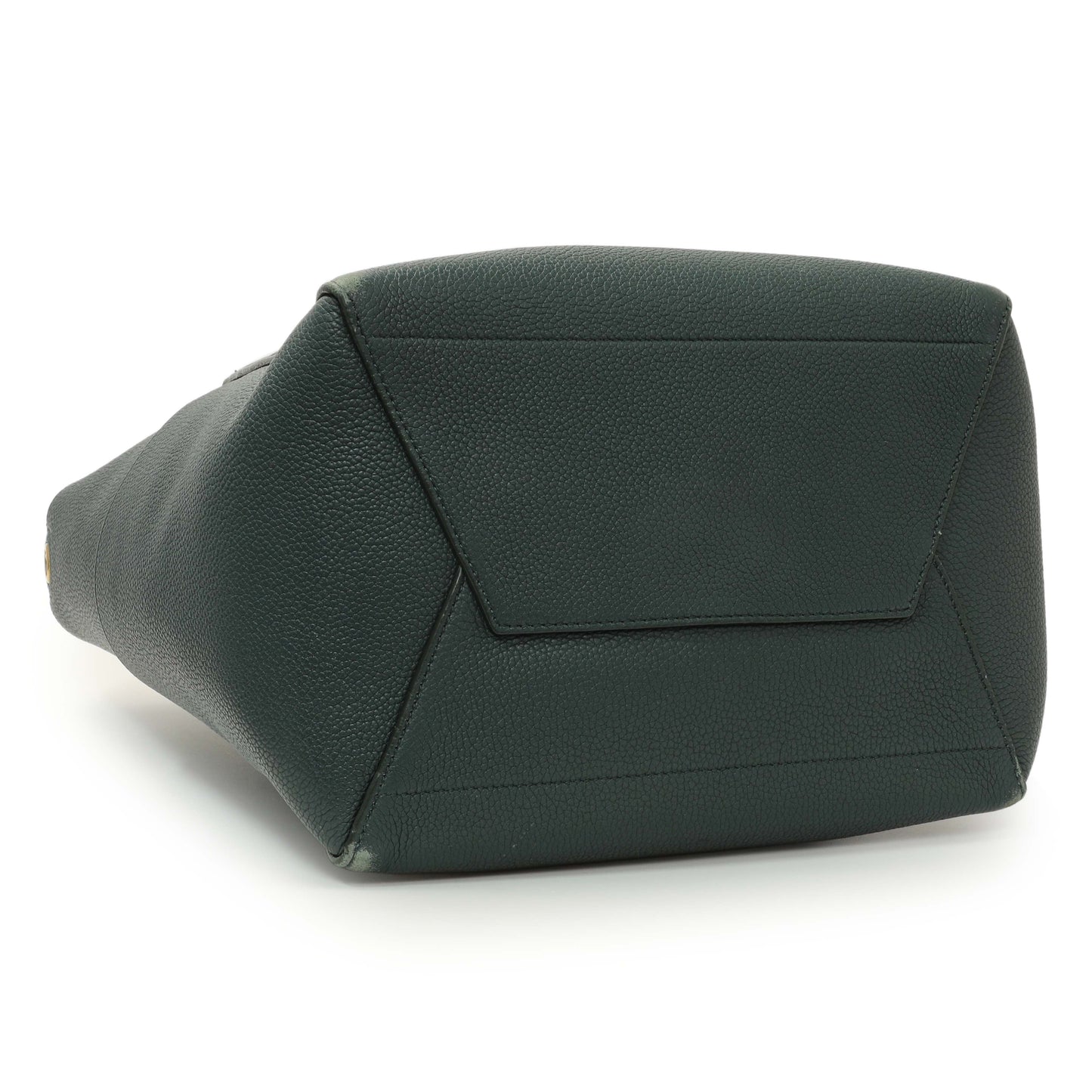 Exclusive Celine Amazone Soft Grained Calfskin Sangle Bucket Bag — Back View