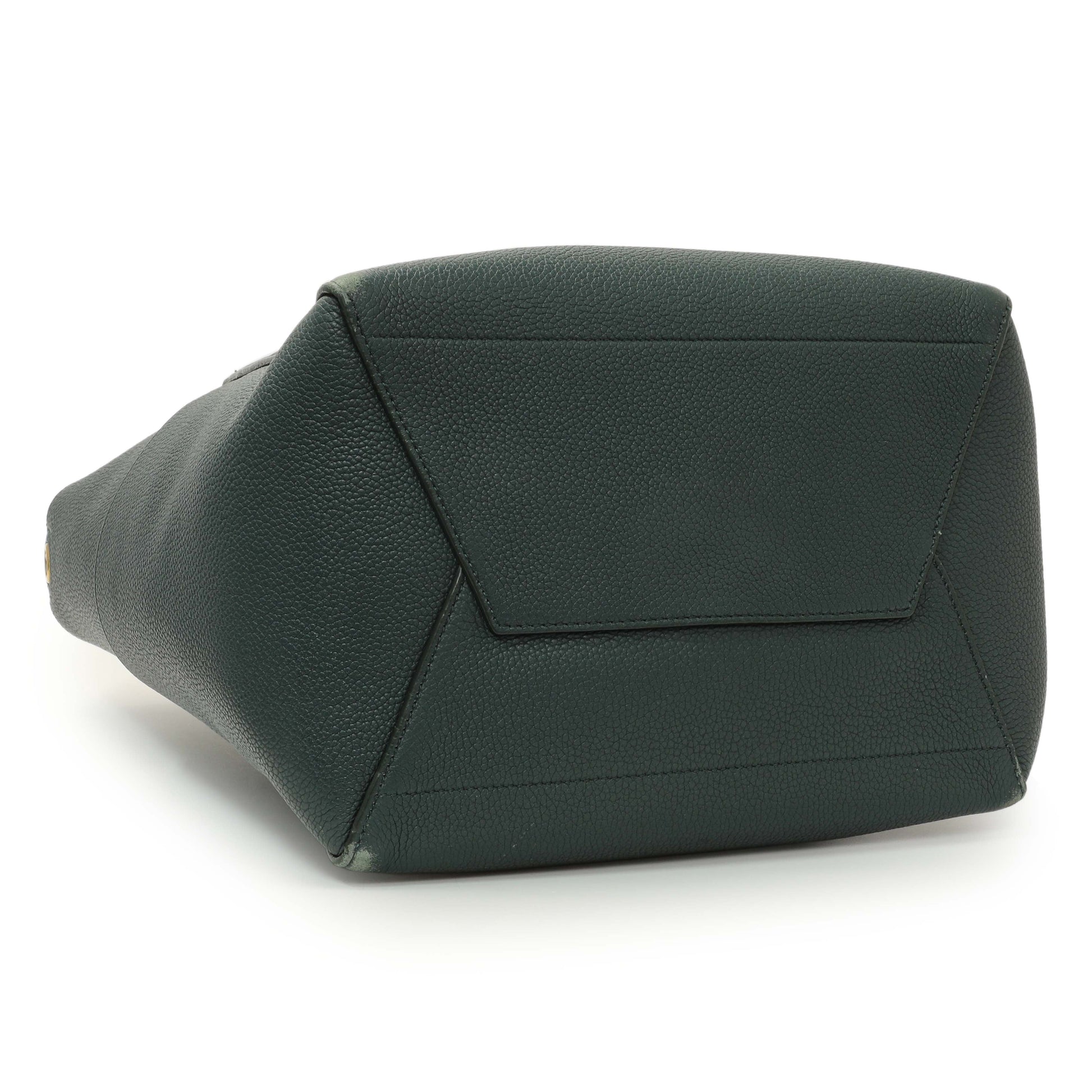 Exclusive Celine Amazone Soft Grained Calfskin Sangle Bucket Bag — Back View