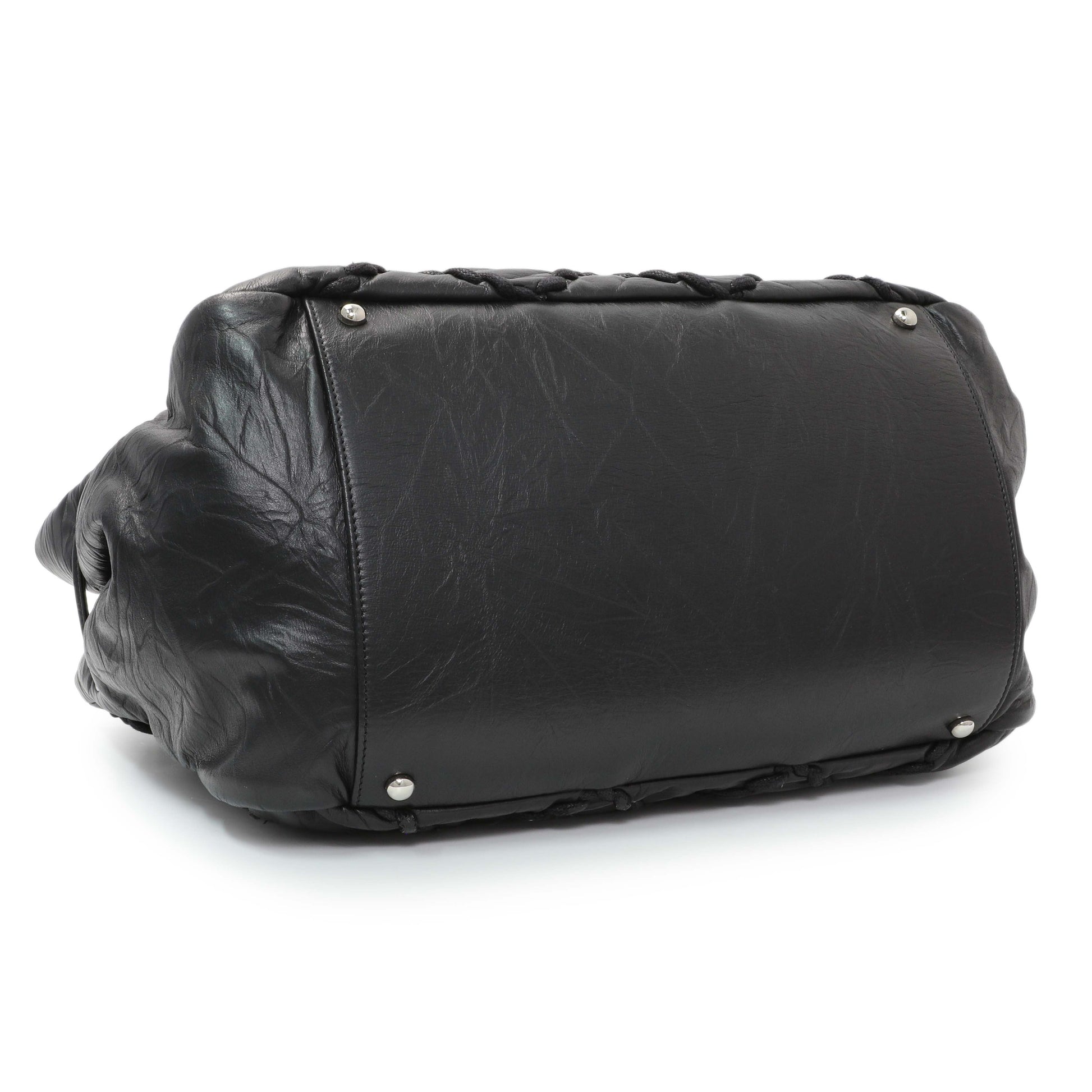 Exclusive Chanel Black Calfskin Ultra Stitch Tote — Back View
