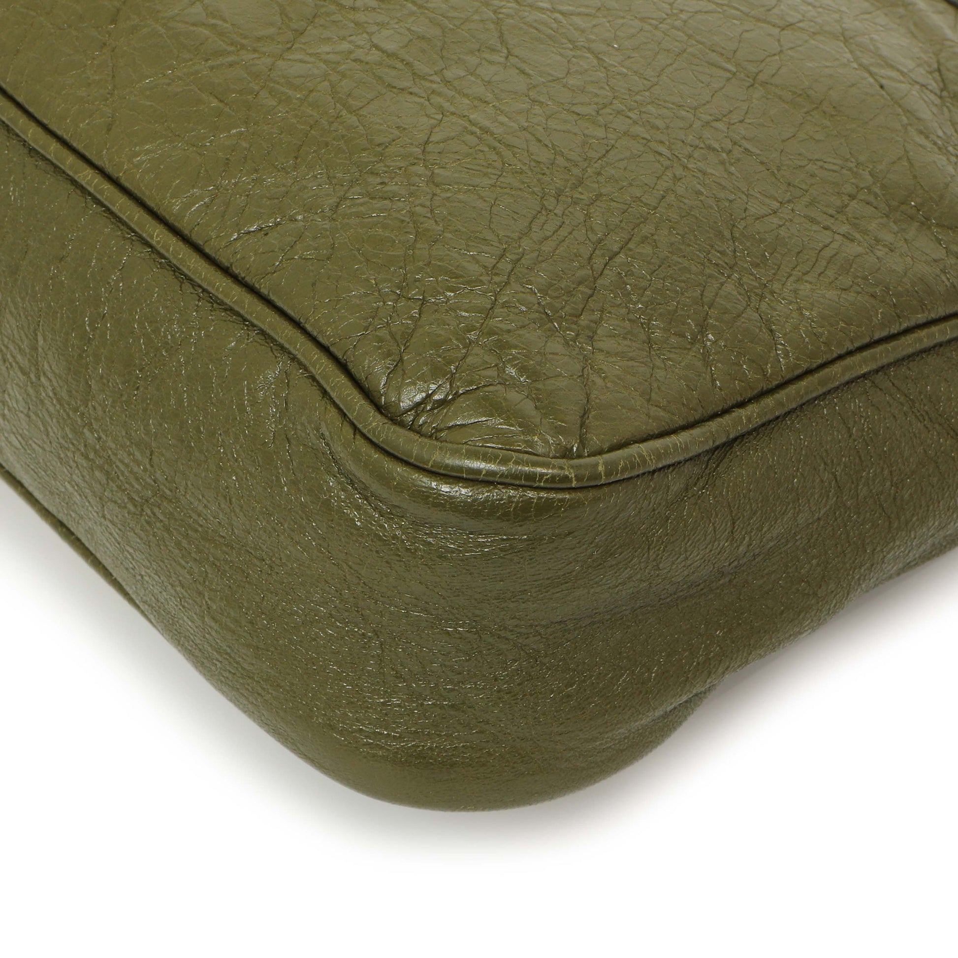 Exclusive Balenciaga Olive Agneau Classic Hip — Alternate View 7