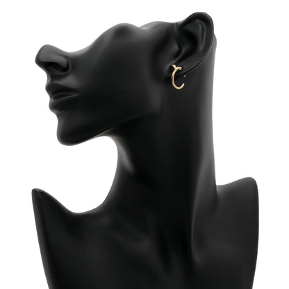 Exclusive Cartier 18K Yellow Gold Juste Un Clou Hoop Earrings SM — Back View
