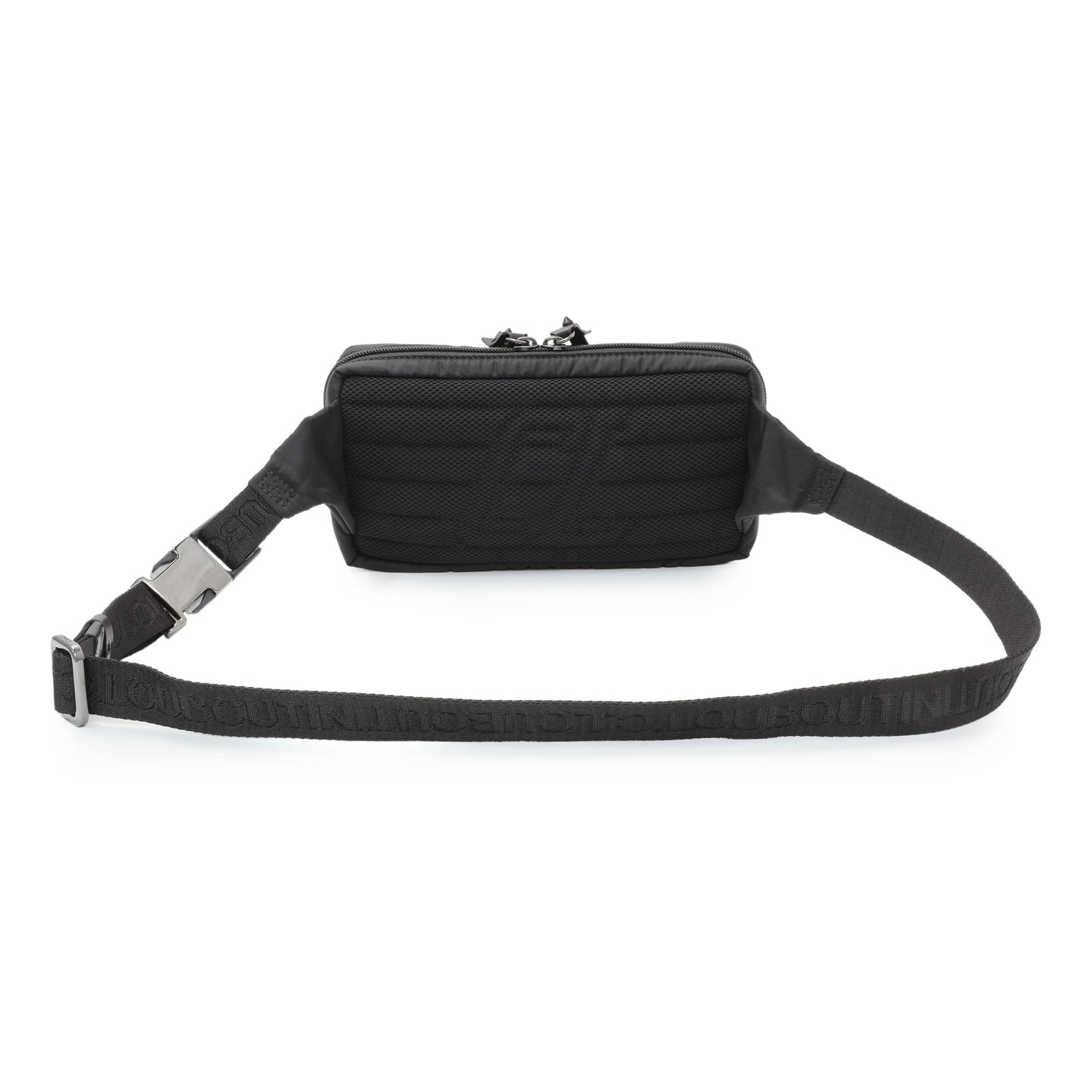 Exclusive Christian Louboutin Black Nylon Loubideal Belt Bag — Side View