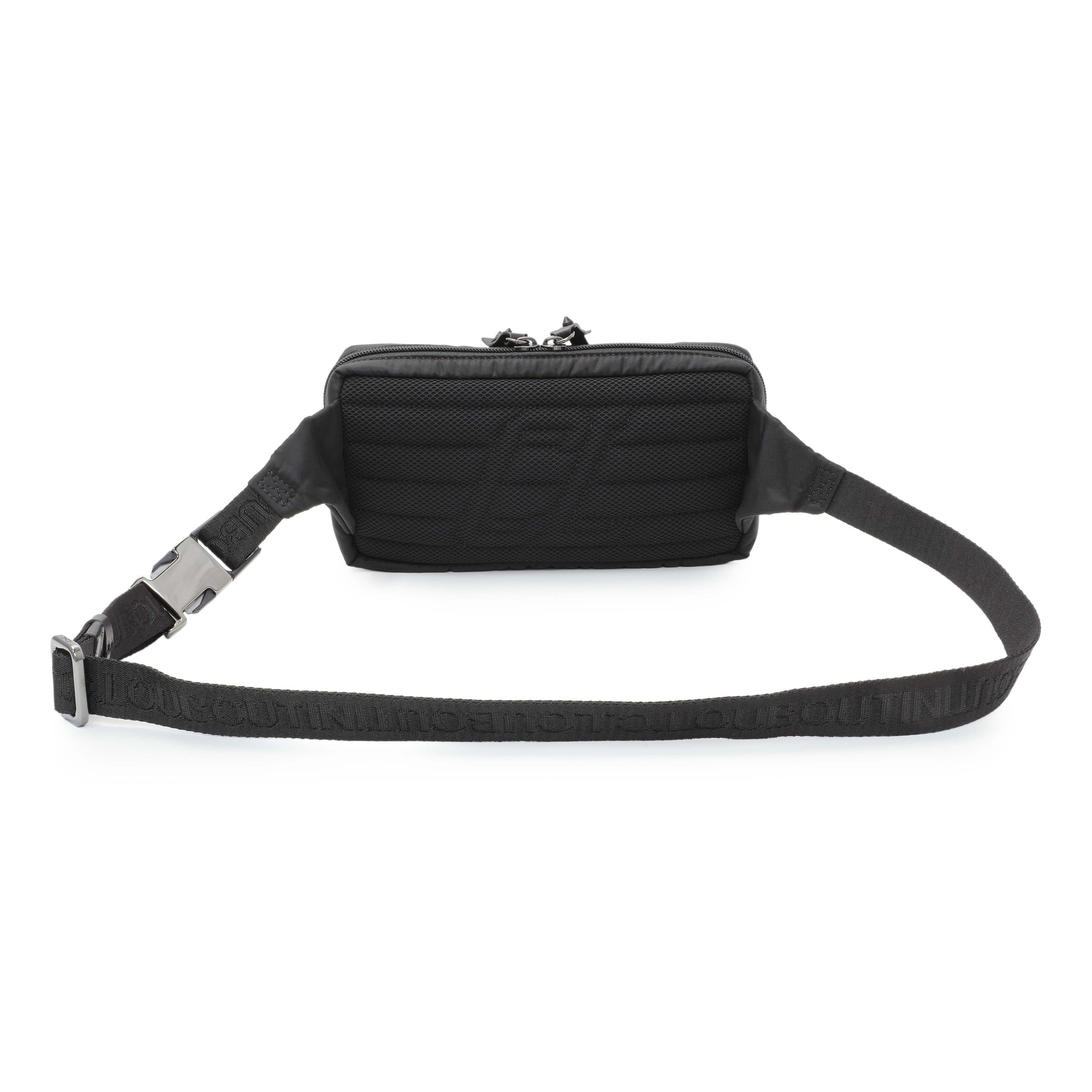 Exclusive Christian Louboutin Black Nylon Loubideal Belt Bag — Side View