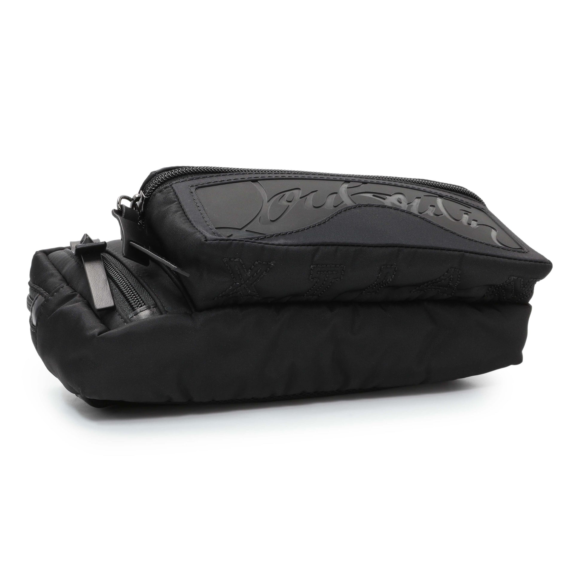 Exclusive Christian Louboutin Black Nylon Loubideal Belt Bag — Back View