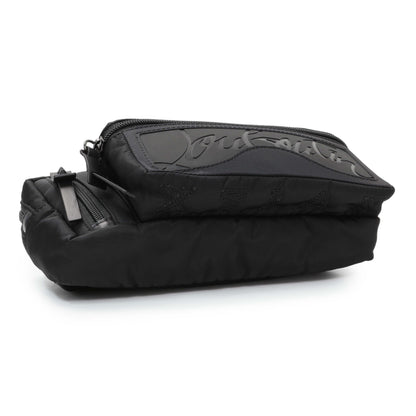 Exclusive Christian Louboutin Black Nylon Loubideal Belt Bag — Back View