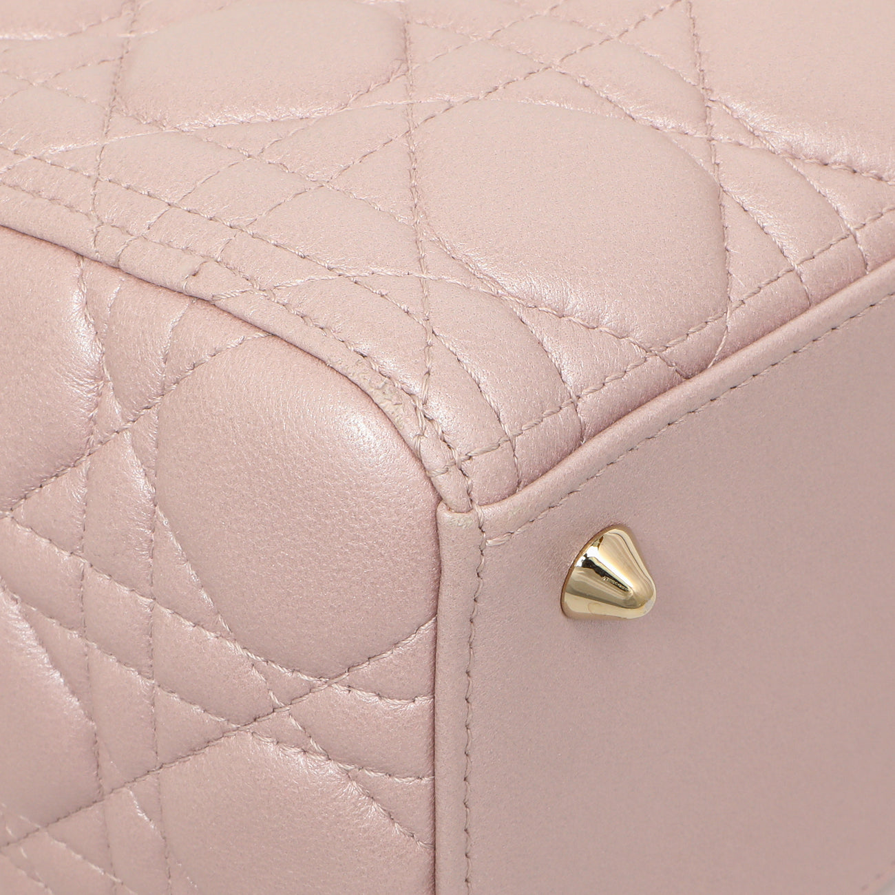 Exclusive Christian Dior Lotus Metallic Lambskin Cannage Medium Lady Dior — Lifestyle View