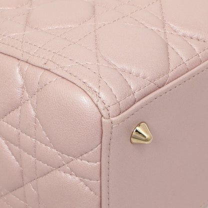 Exclusive Christian Dior Lotus Metallic Lambskin Cannage Medium Lady Dior — Lifestyle View