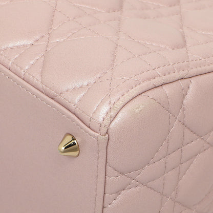 Exclusive Christian Dior Lotus Metallic Lambskin Cannage Medium Lady Dior — Alternate View 7
