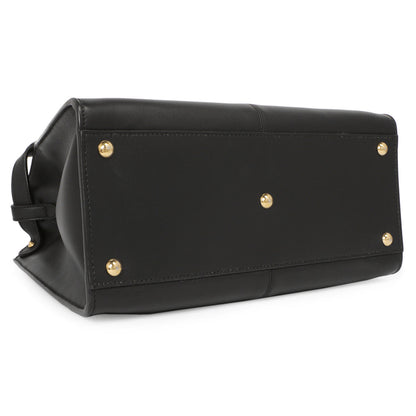 Exclusive Fendi Black Vitello Seta Medium Peekaboo X-Lite — Top View