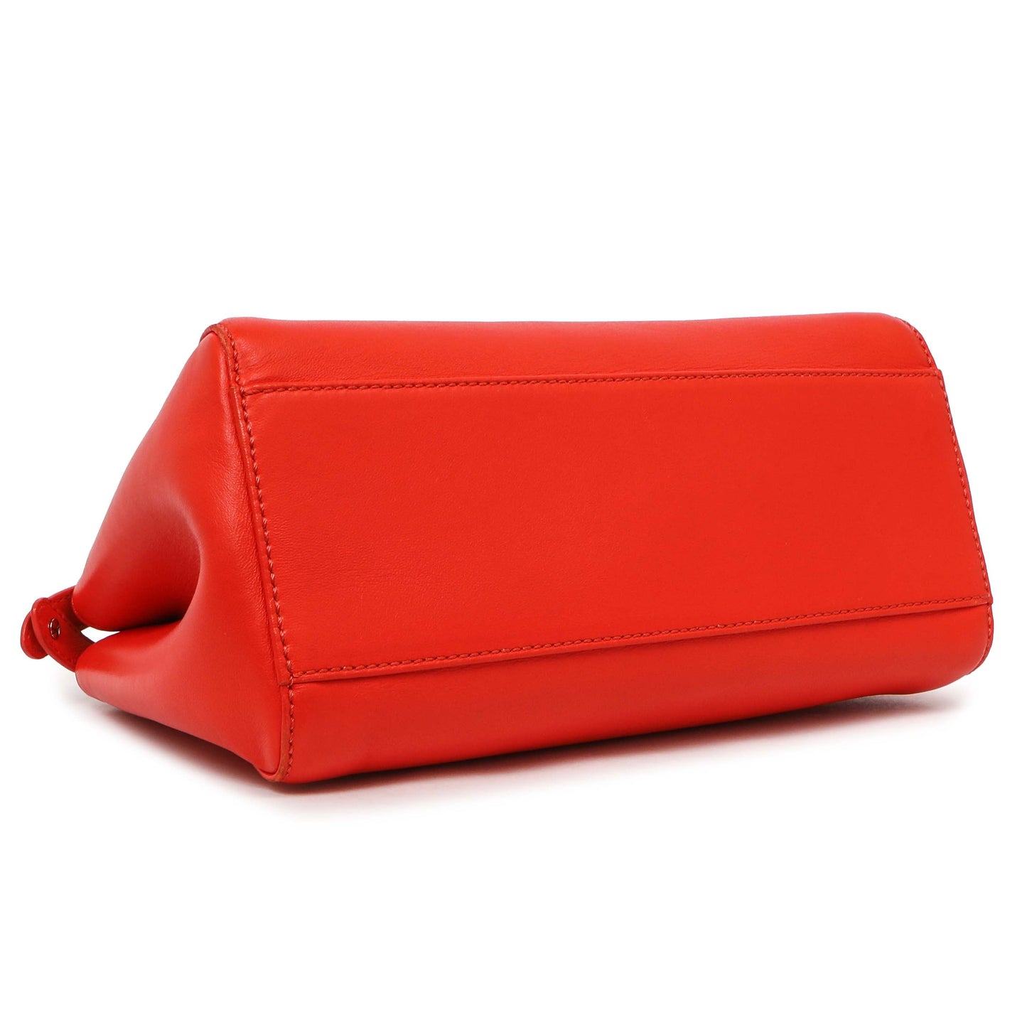 Exclusive Fendi Papavero Nappa Mini Peekaboo Iconic Satchel — Back View