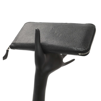 Exclusive Hermes Black Chevre Azap Wallet — Alternate View 11