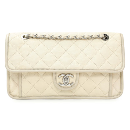 Exclusive Chanel Caviar Medium French Riviera Flap Bag — Front View