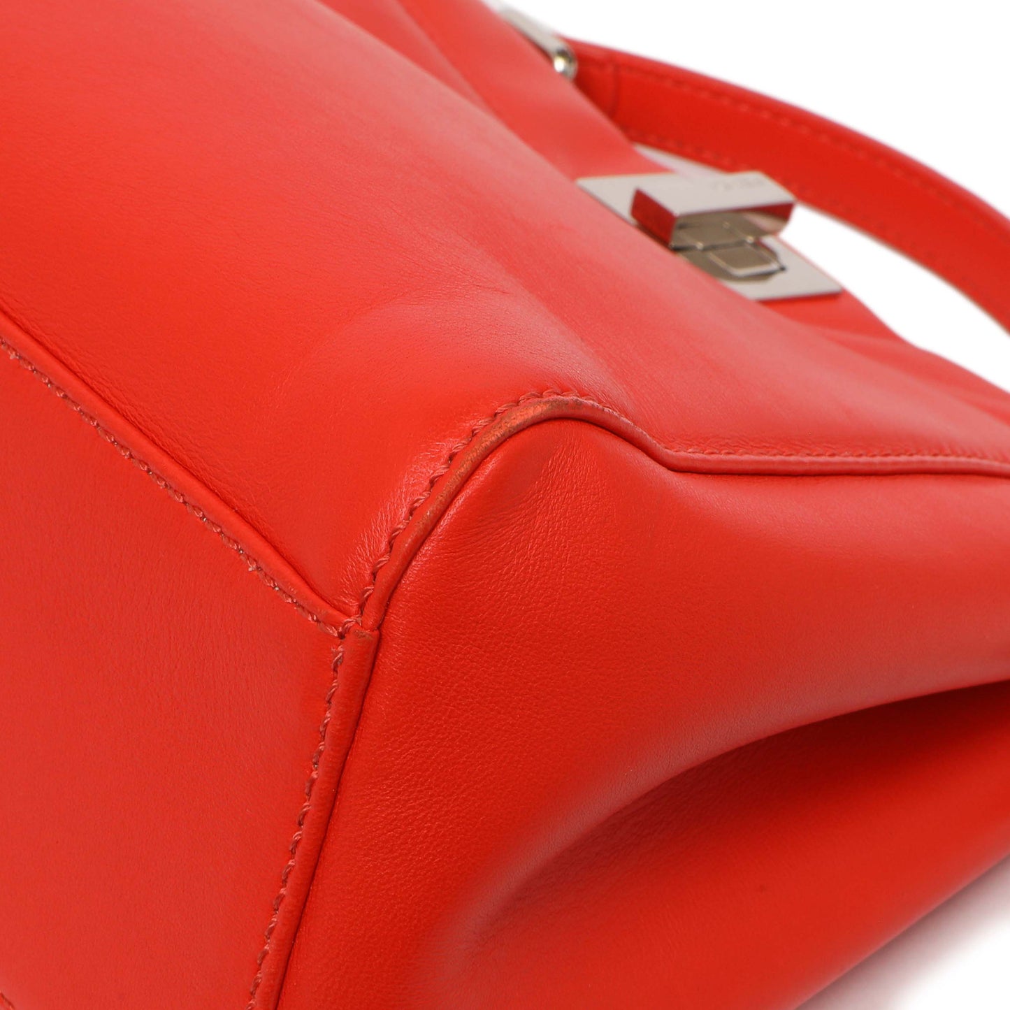 Exclusive Fendi Papavero Nappa Mini Peekaboo Iconic Satchel — Alternate View 7