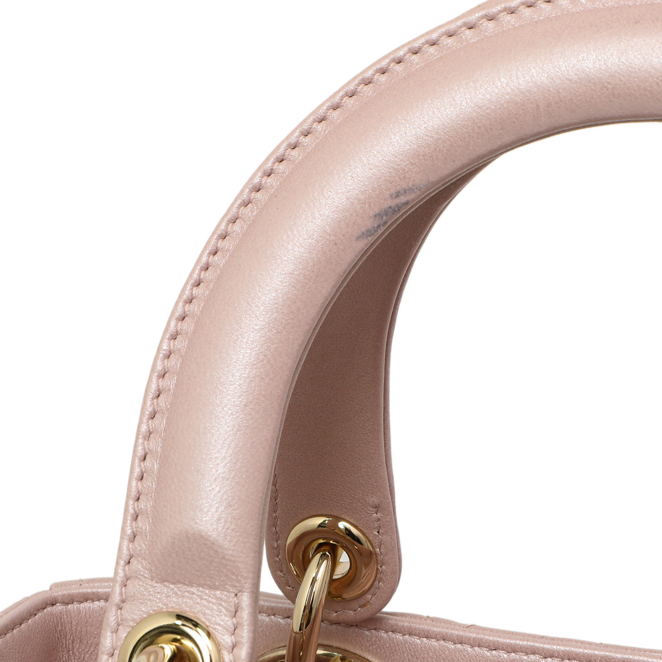 Exclusive Christian Dior Lotus Metallic Lambskin Cannage Medium Lady Dior — Alternate View 13