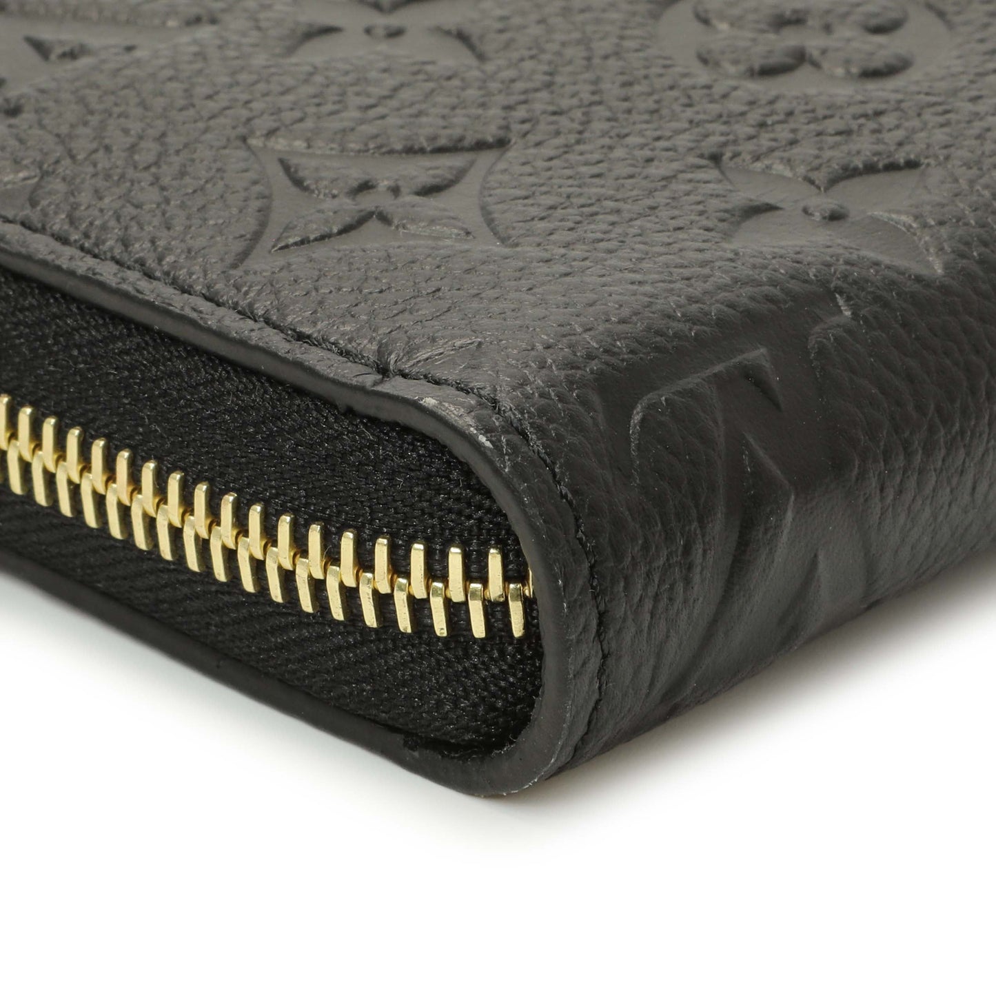 Exclusive Louis Vuitton Black Empreinte Zippy Wallet — Top View