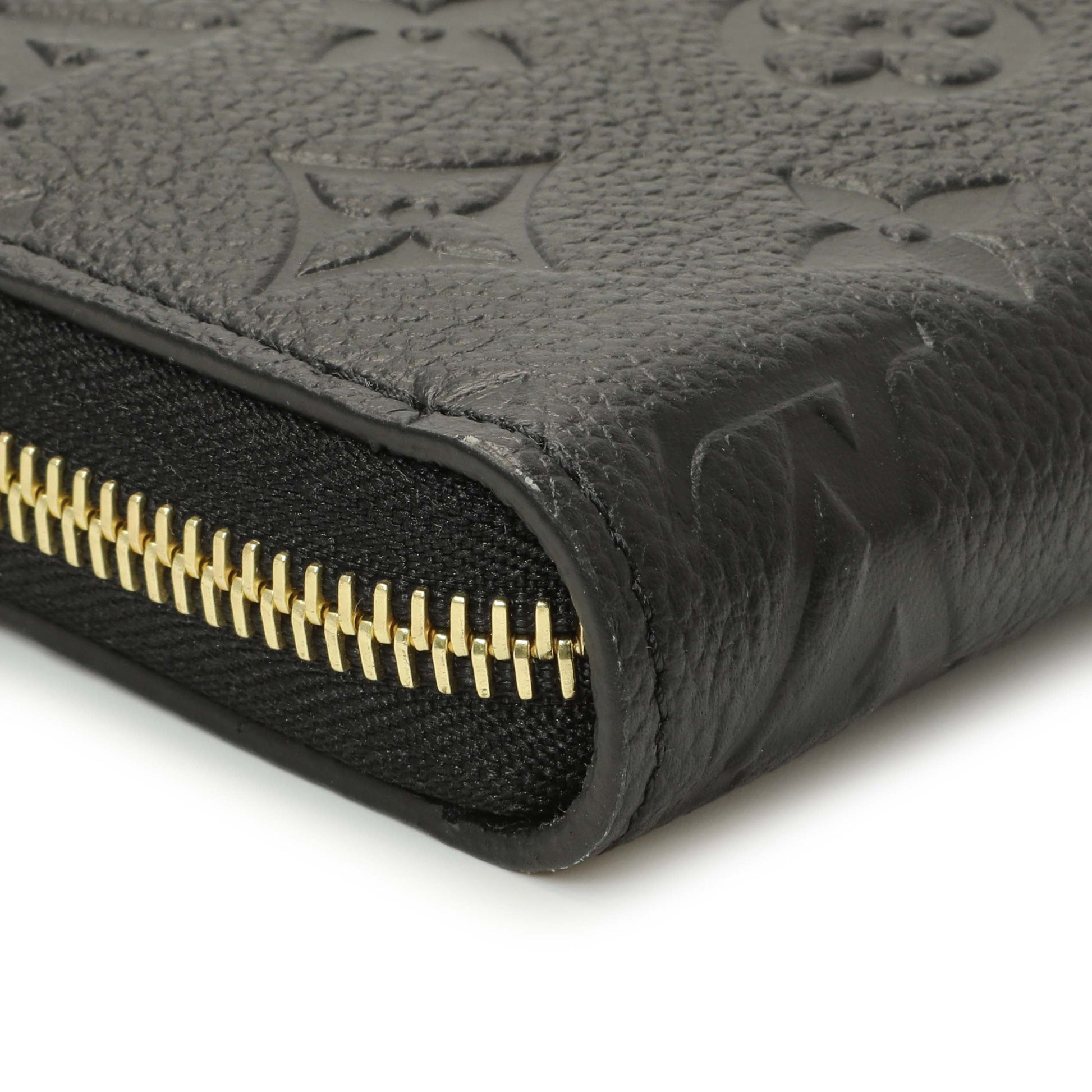 Exclusive Louis Vuitton Black Empreinte Zippy Wallet — Top View