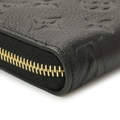 Exclusive Louis Vuitton Black Empreinte Zippy Wallet — Top View