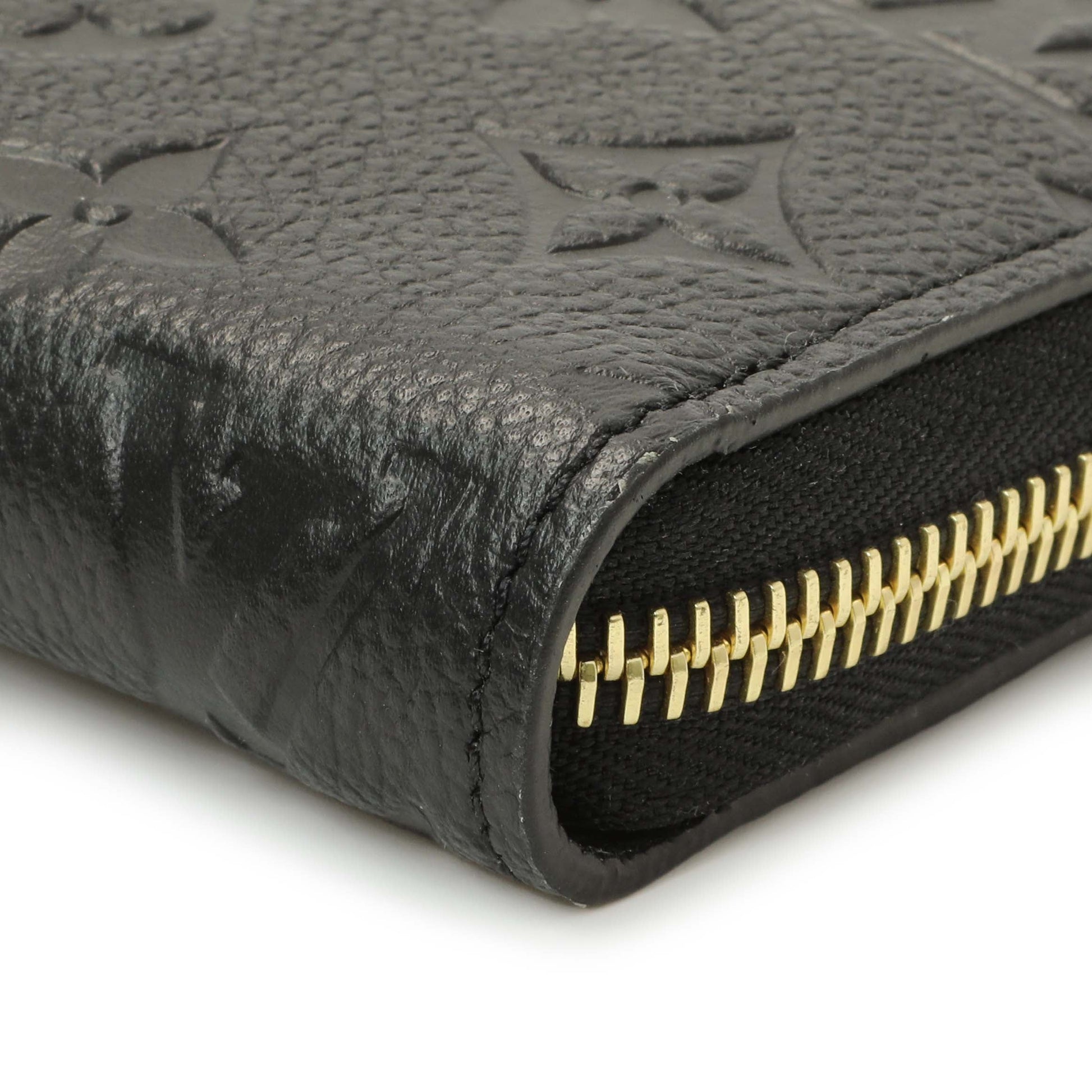 Exclusive Louis Vuitton Black Empreinte Zippy Wallet — Detail View