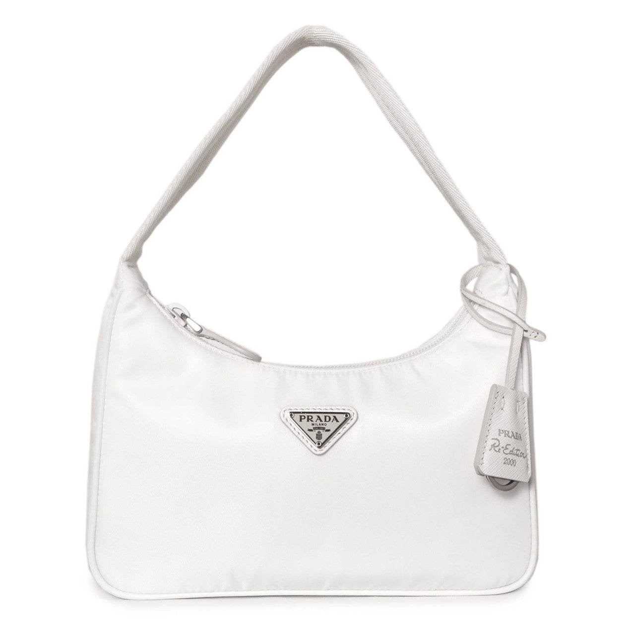 Exclusive Prada Bianco Re-Nylon Mini Re-Edition 2000 — Front View