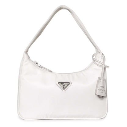 Exclusive Prada Bianco Re-Nylon Mini Re-Edition 2000 — Front View
