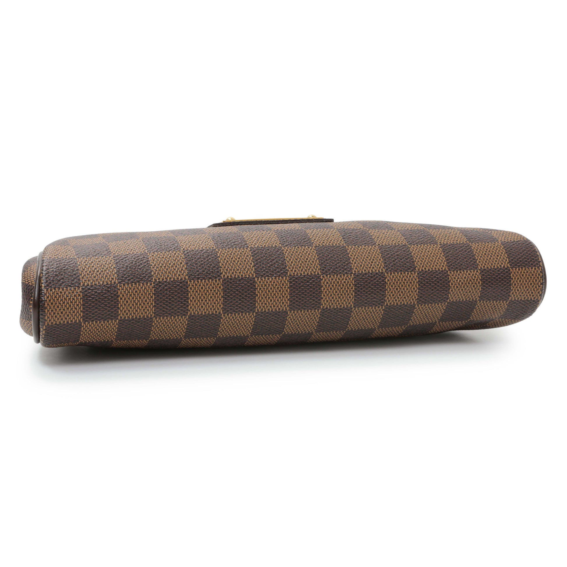 Exclusive Louis Vuitton Damier Ebene Eva Clutch — Back View
