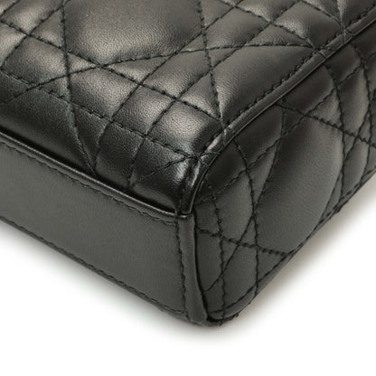 Exclusive Christian Dior Black Lambskin Cannage Micro Lady D-Joy — Alternate View 7