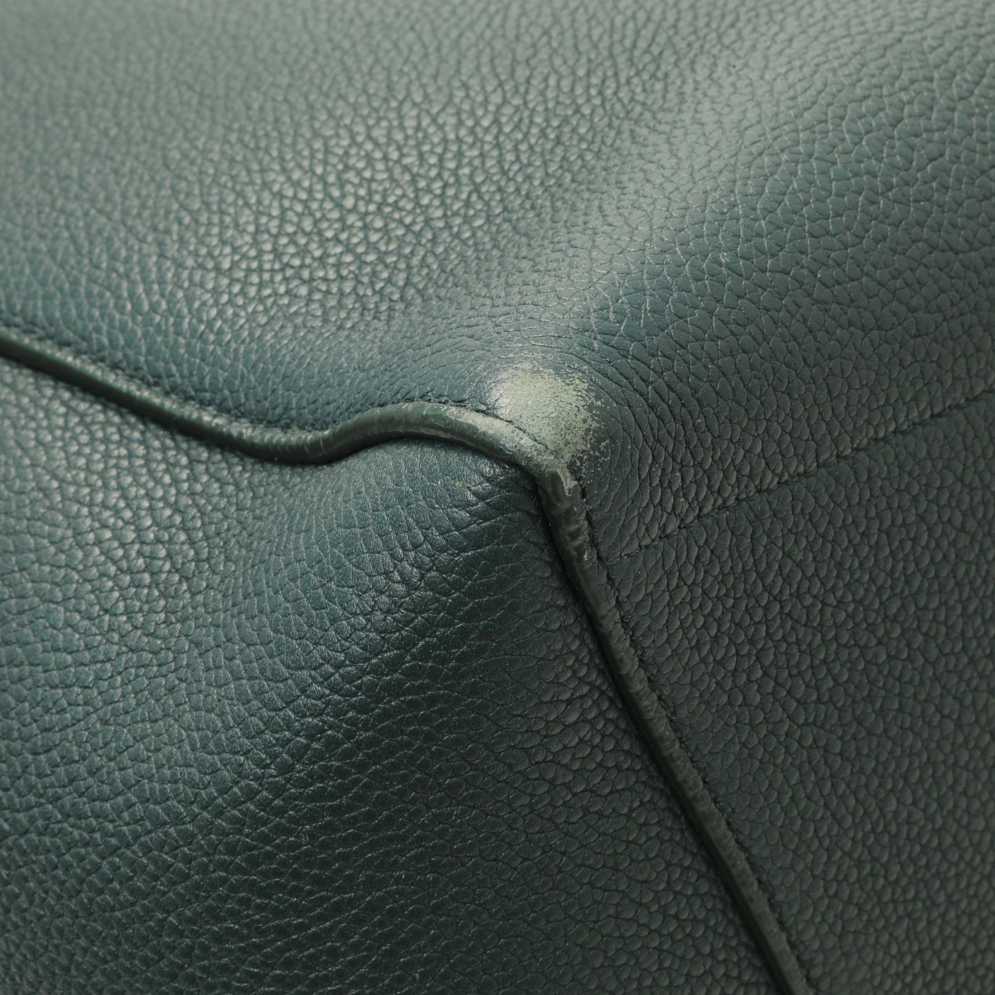 Exclusive Celine Amazone Soft Grained Calfskin Sangle Bucket Bag — Top View