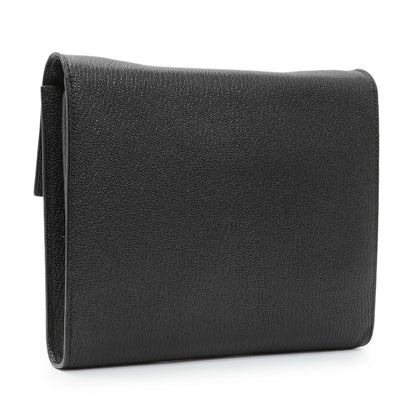 Exclusive Hermes Black Chèvre Mysore Clic 16 — Side View