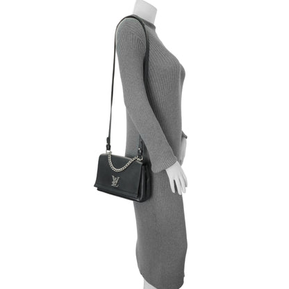 Exclusive Louis Vuitton Black Soft Calfskin Lockme II Chain Bag BB — Alternate View 11