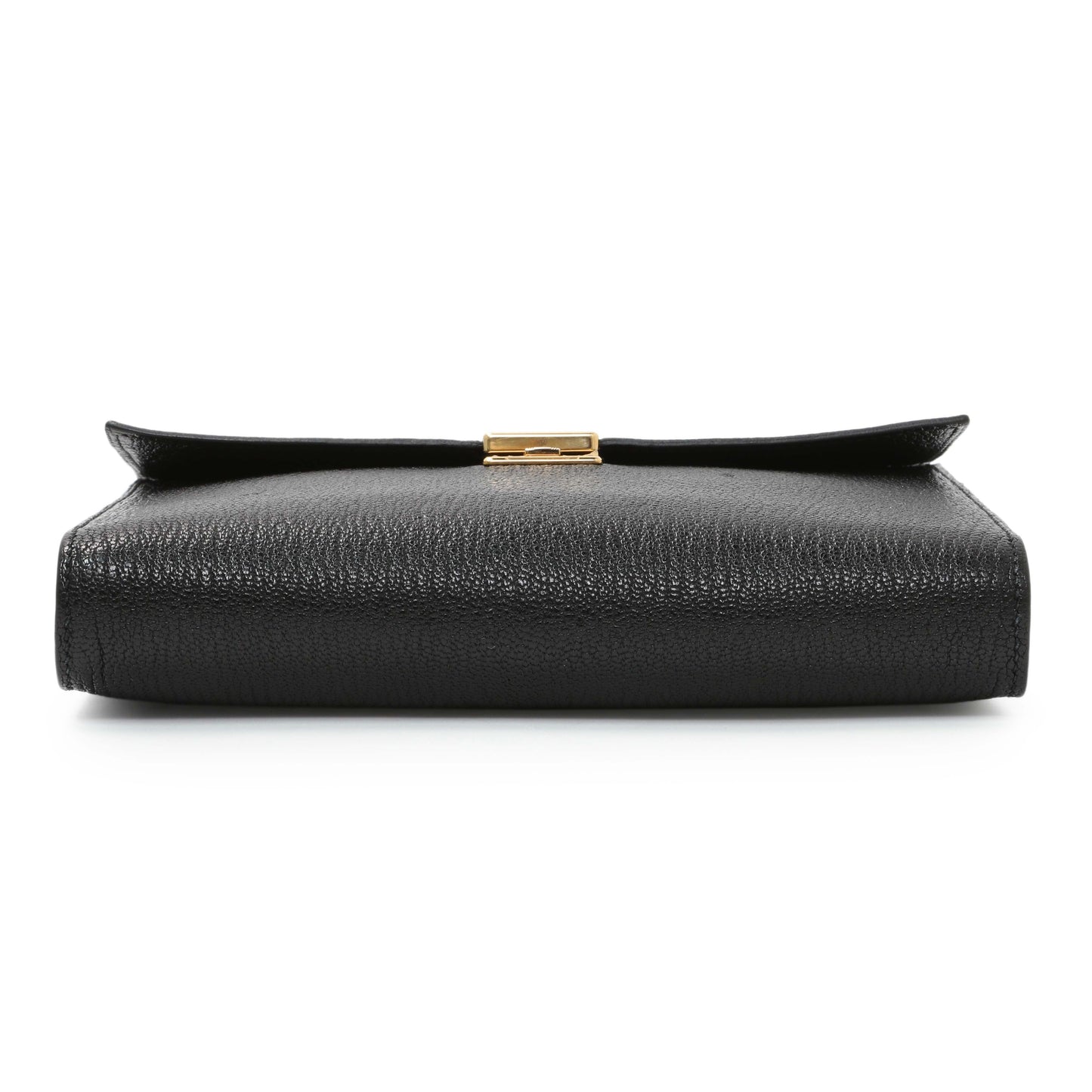 Exclusive Hermes Black Chèvre Mysore Clic 16 — Back View