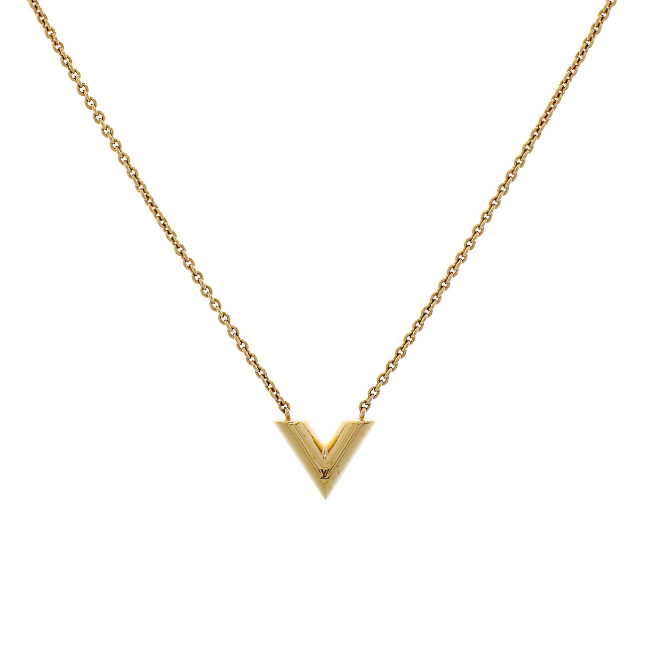 Exclusive Louis Vuitton Essential V Necklace — Front View