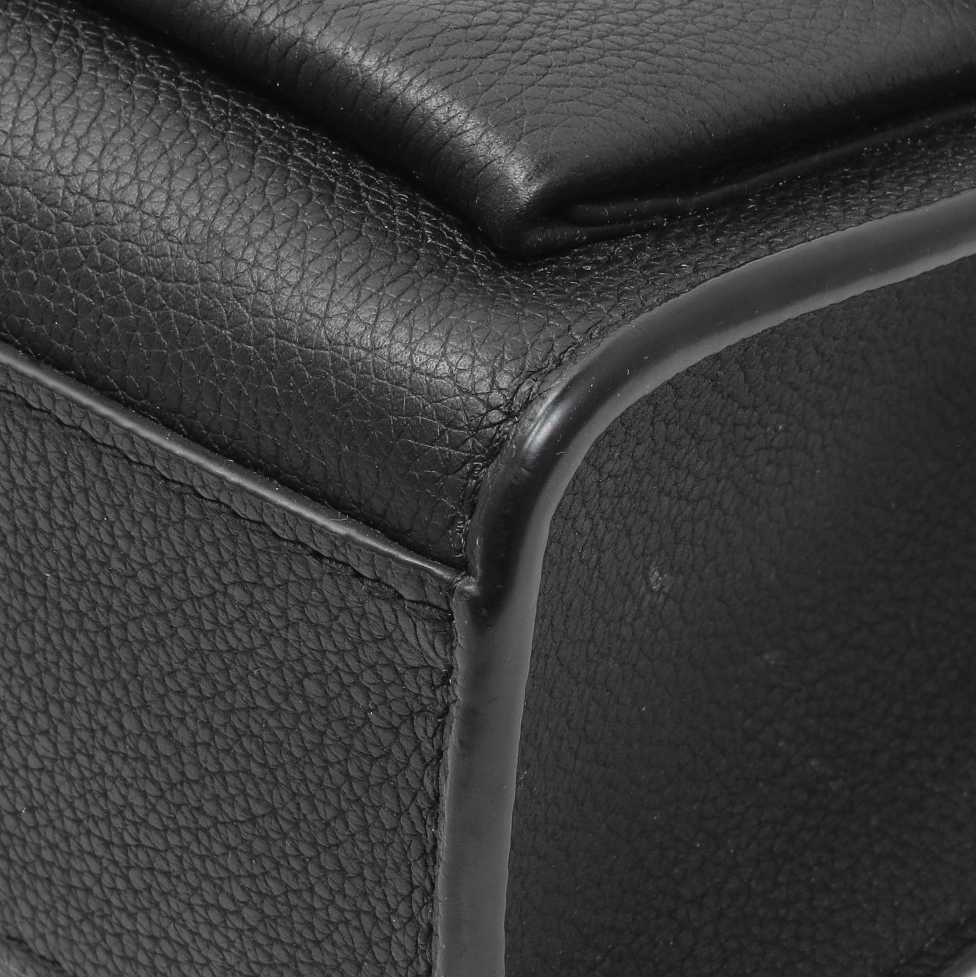 Exclusive Louis Vuitton Black Soft Calfskin Mylockme Chain Bag — Detail View