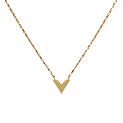 Exclusive Louis Vuitton Essential V Necklace — Side View