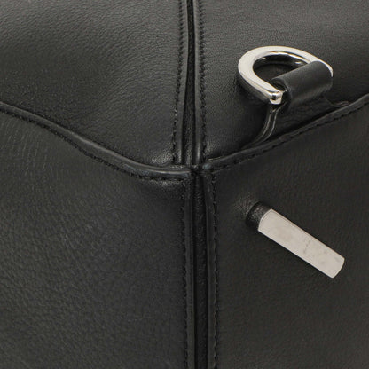 Exclusive Loewe Black Calfskin Medium Puzzle Bag — Lifestyle View
