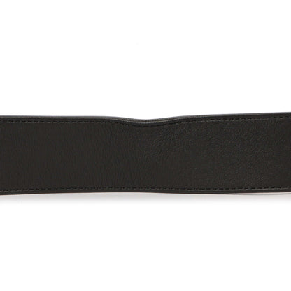 Exclusive Gucci Black Calfskin Double G 40mm Belt — Detail View