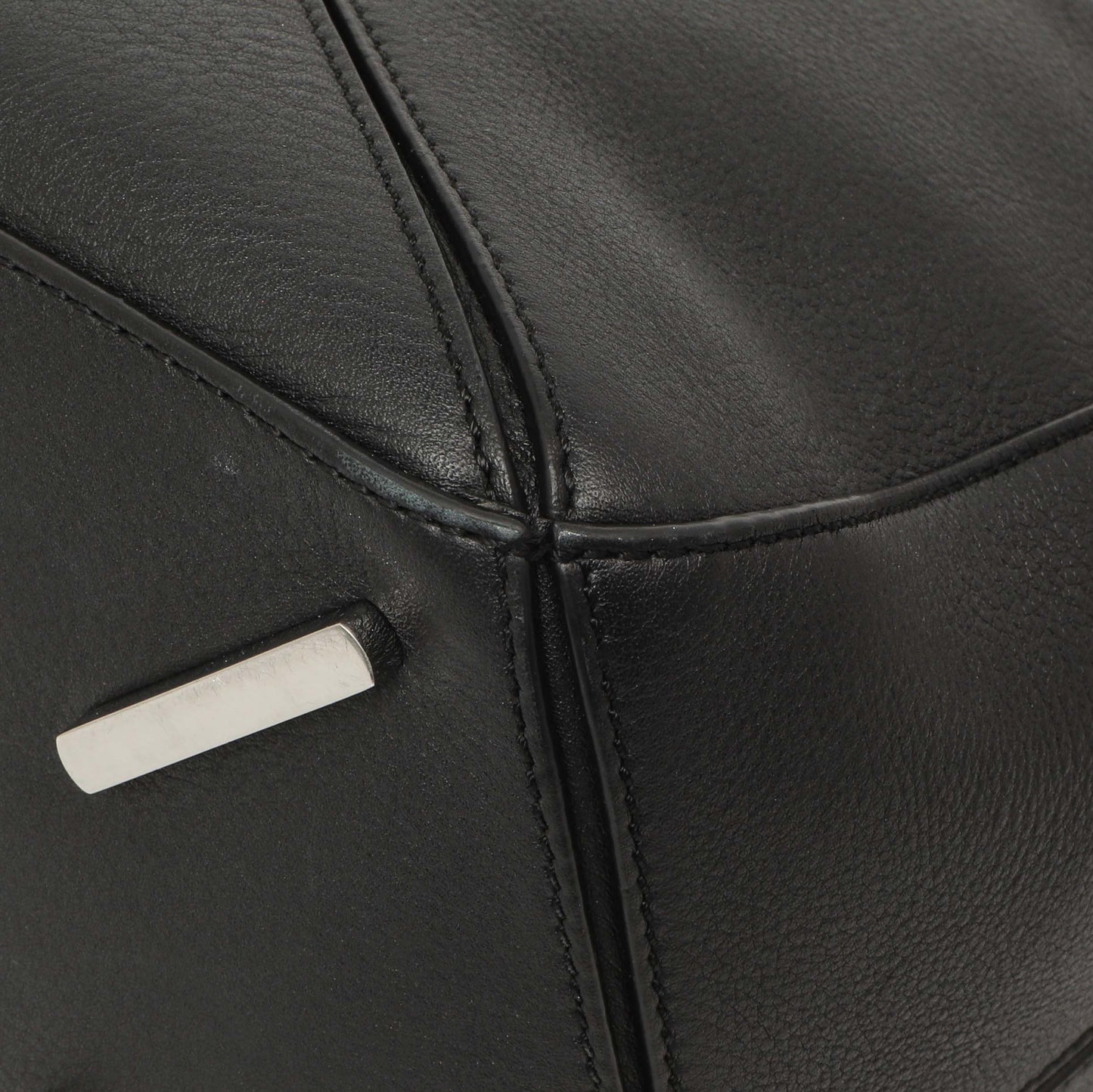 Exclusive Loewe Black Calfskin Medium Puzzle Bag — Alternate View 8