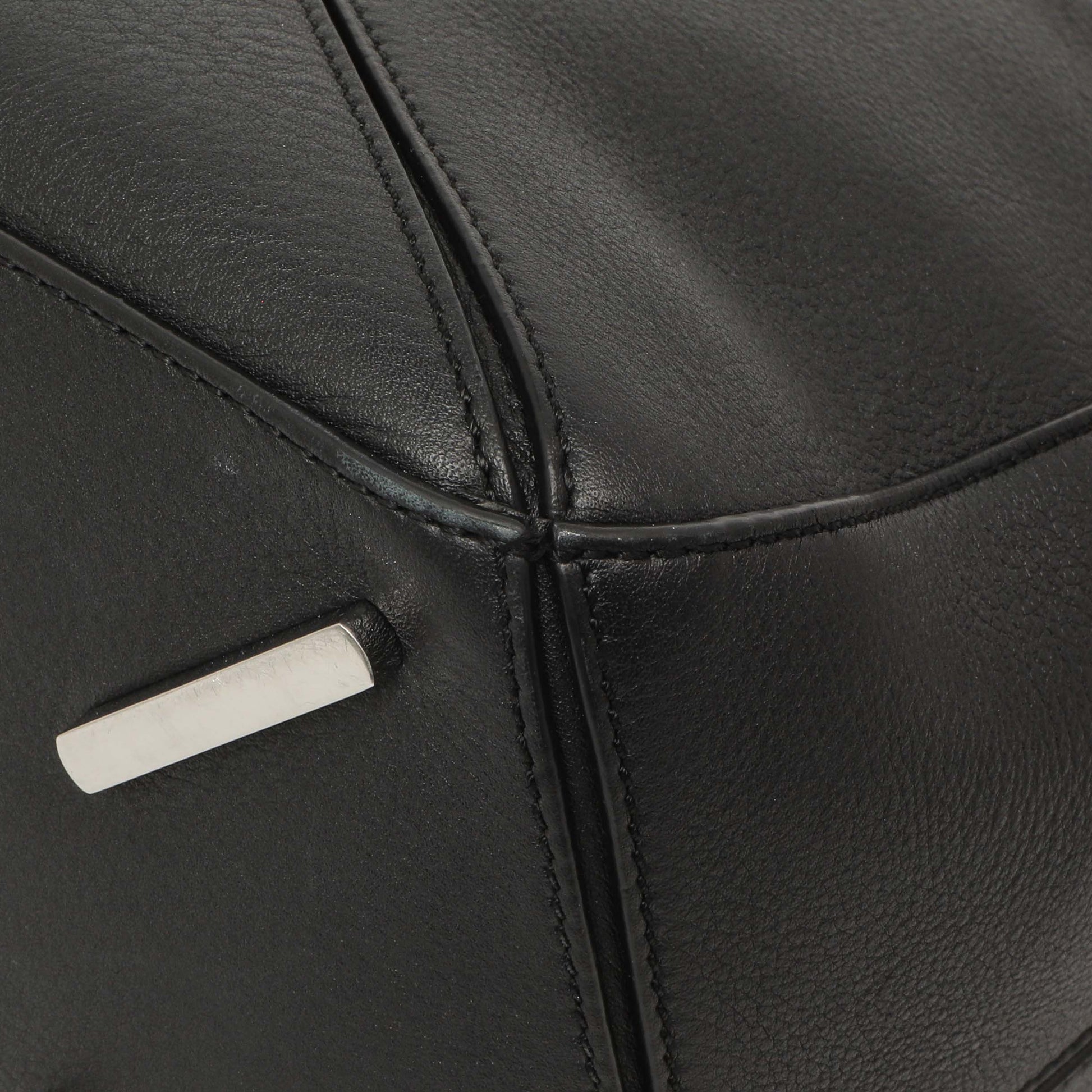 Exclusive Loewe Black Calfskin Medium Puzzle Bag — Alternate View 8