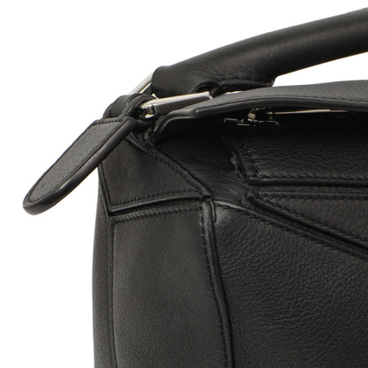 Exclusive Loewe Black Calfskin Medium Puzzle Bag — Alternate View 15