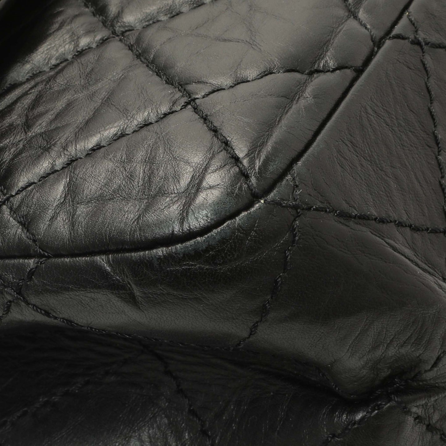 Exclusive Chanel Black Quilted Aged Calfskin 2.55 Reissue 227 Flap — Top View