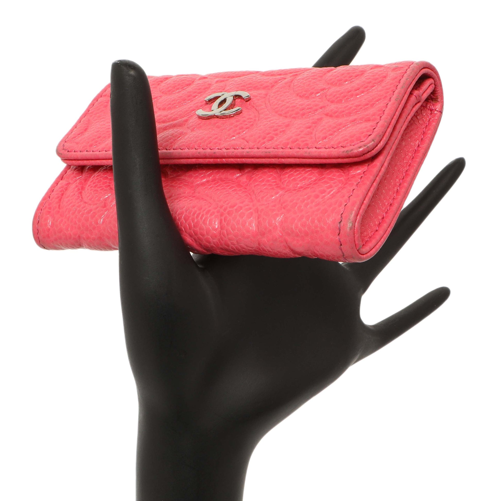 Exclusive Chanel Pink Caviar Camellia Card Holder — Alternate View 15