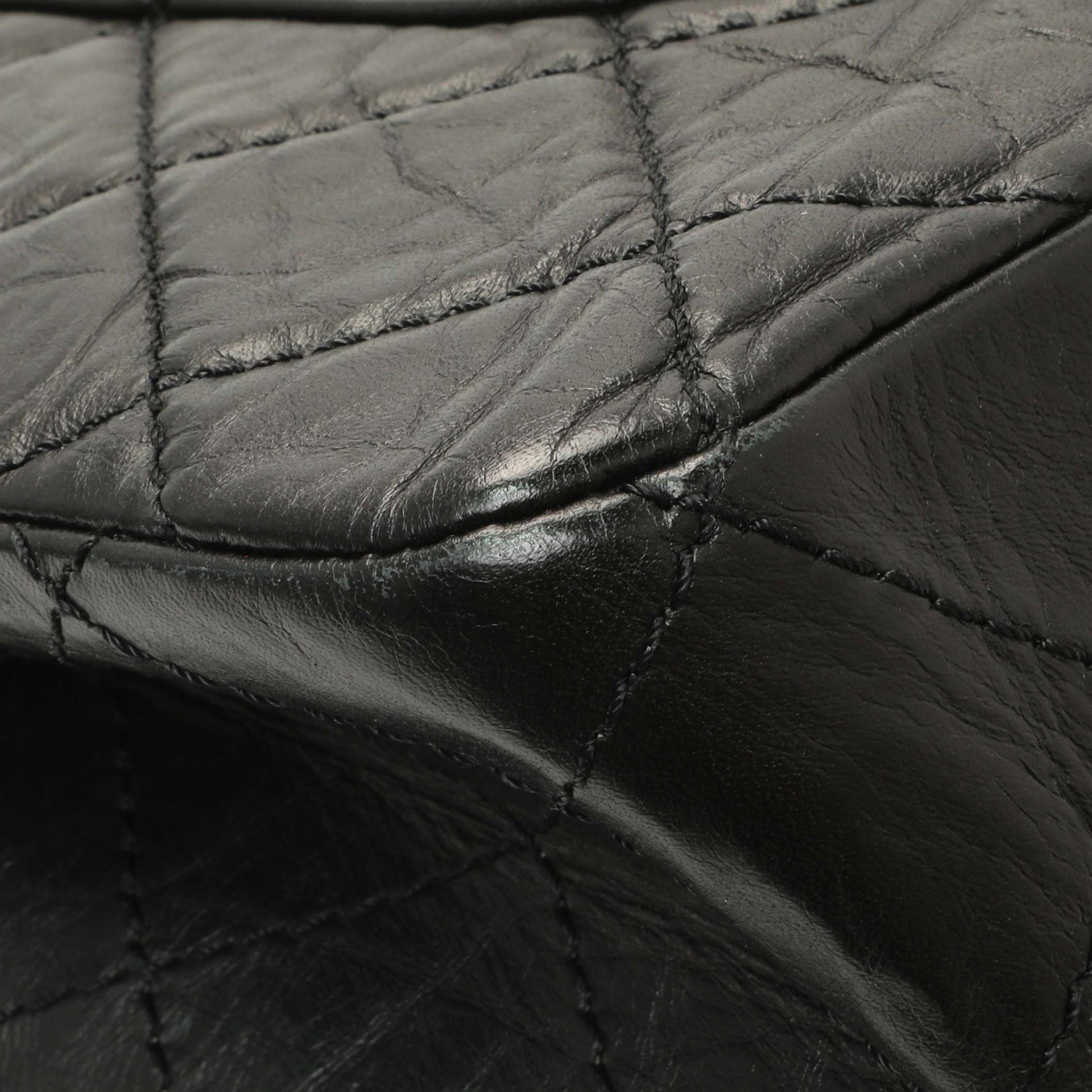 Exclusive Chanel Black Quilted Aged Calfskin 2.55 Reissue 227 Flap — Lifestyle View