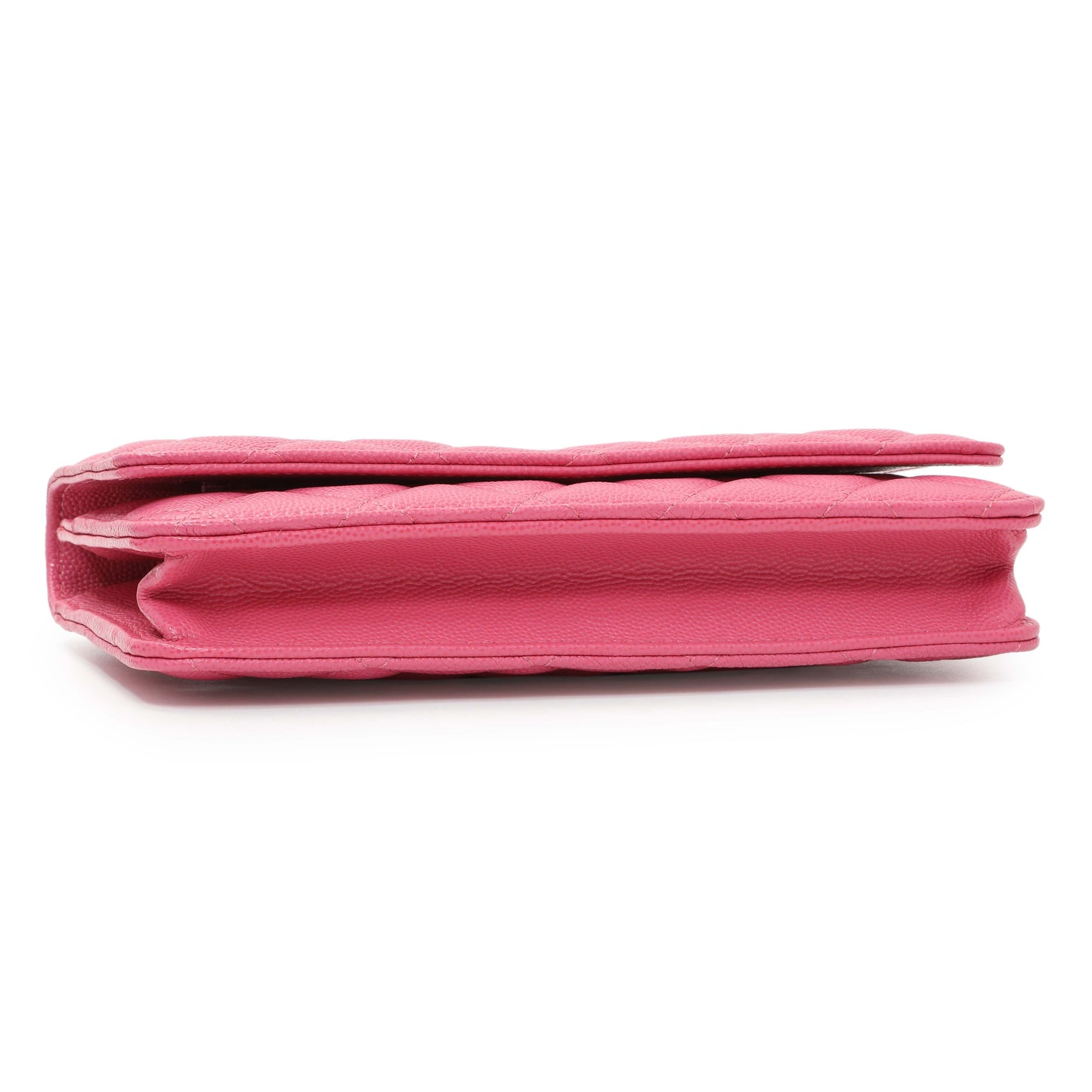 Exclusive Chanel Pink Caviar Wallet on Chain — Back View