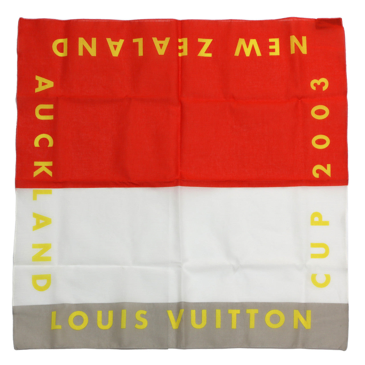Exclusive Louis Vuitton Cotton New Zealand Cup Bandana — Side View