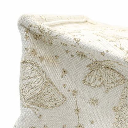 Exclusive Christian Dior White Gold Canvas Embroidered Medium Zodiac Print Book Tote — Alternate View 12